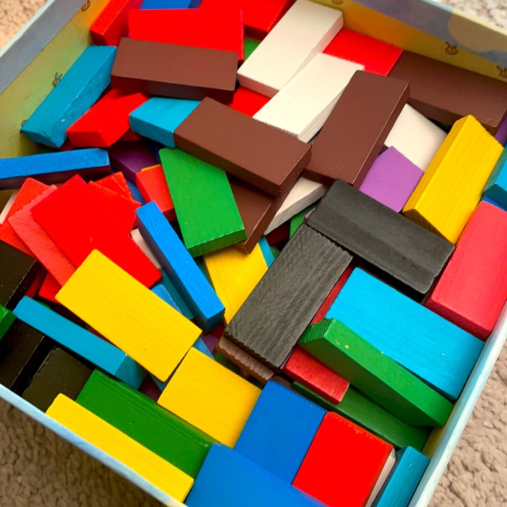 100s of wood dominos